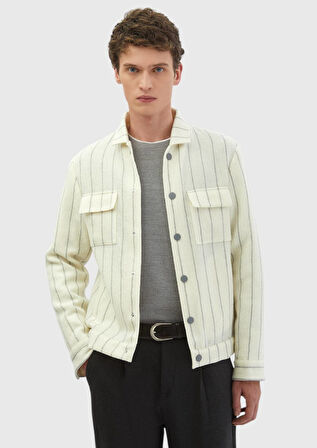 Ekru Gömlek Ceket