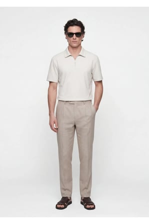Taş Düz Polo Yaka T-Shirt