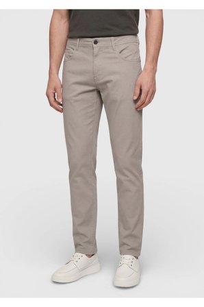 Vizon Düz Dokuma Slim Fit Casual Pamuk Karışımlı Pantolon