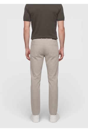 Vizon Düz Dokuma Slim Fit Casual Pamuk Karışımlı Pantolon