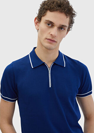 Lacivert Polo Yaka %100 Pamuk Triko