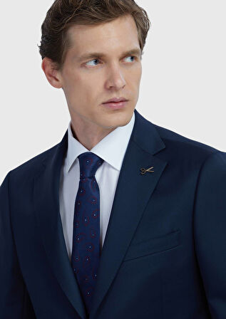 Saks Düz Regular Fit %100 Yün Takım Elbise