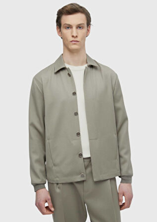 Bej Düz Comfort Fit %100 Yün Takım Elbise