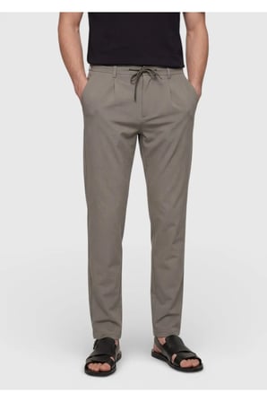 Vizon Düz Dokuma Jogging Fit Casual Pantolon
