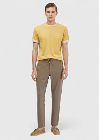 Vizon Düz Dokuma Jogging Fit Casual Pantolon