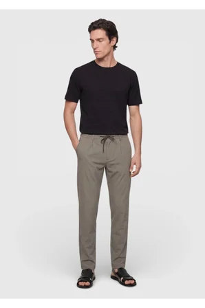 Vizon Düz Dokuma Jogging Fit Casual Pantolon