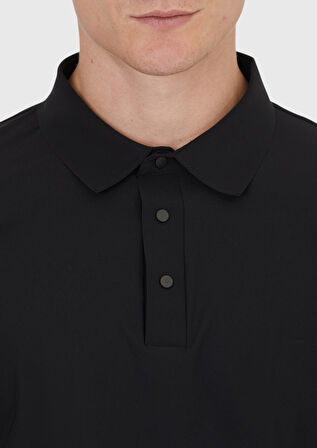 Siyah Düz Polo Yaka T-Shirt