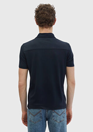 Siyah Düz Polo Yaka T-Shirt