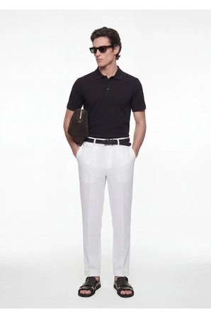 Siyah Düz Polo Yaka T-Shirt