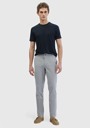 Siyah Düz Bisiklet Yaka T-Shirt