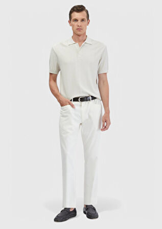 Taş Polo Yaka Jakarlı Triko