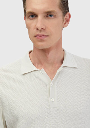 Taş Polo Yaka Jakarlı Triko