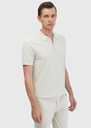 Taş Polo Yaka Jakarlı Triko