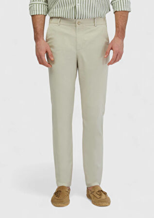 Taş Düz Dokuma Jogging Fit Casual Pamuk Karışımlı Pantolon