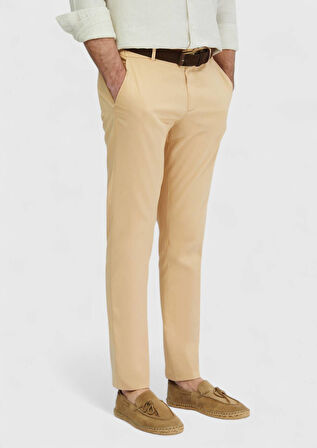 Safran Düz Dokuma Jogging Fit Casual Pamuk Karışımlı Pantolon