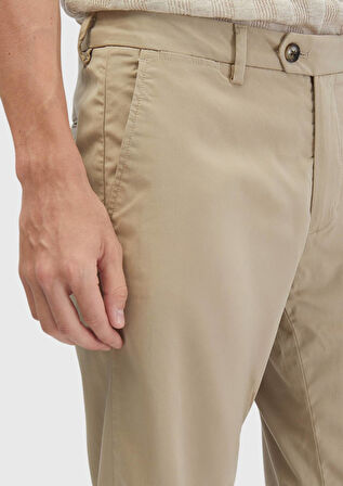 Vizon Düz Dokuma Regular Fit Casual Pantolon