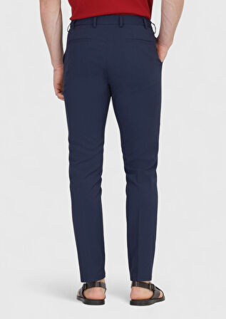 Lacivert Düz Dokuma Jogging Fit Casual Pantolon