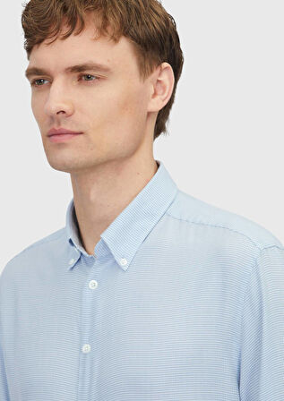 Mavi Casual Fit Dokuma Casual Pamuk Karışımlı Gömlek