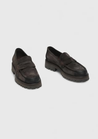 Kahverengi Süet Casual Loafer