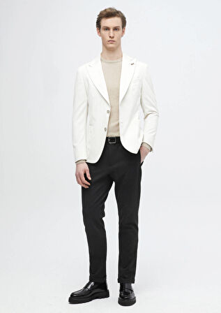 Ekru Fitilli Shirt Shoulder Slim Fit %100 Pamuk Ceket
