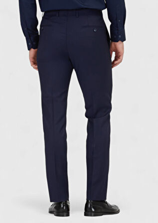 Saks Düz Kumaş Modern Fit Klasik Yün Karışımlı Pantolon