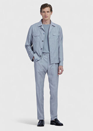 Açık Gri Gömlek Ceket