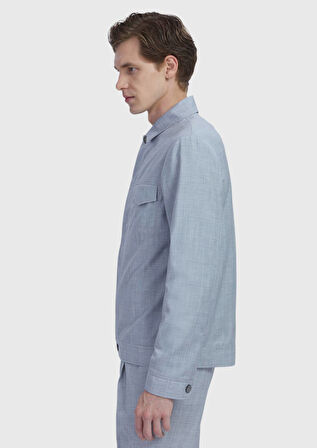 Açık Gri Gömlek Ceket