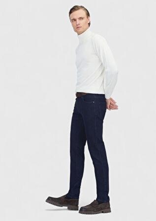 Ekru Tam Balıkçı Yaka Düz Örgü Yün Karışımlı Triko Kazak