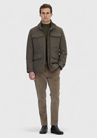 Haki Regular Fit Spor Ceket