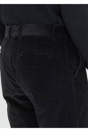 Antrasit Düz Dokuma Jogging Fit Kadife Casual Pamuk Karışımlı Pantolon
