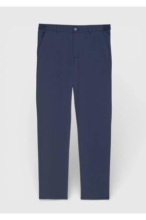 Lacivert Düz Örme Jogging Fit Casual Pantolon