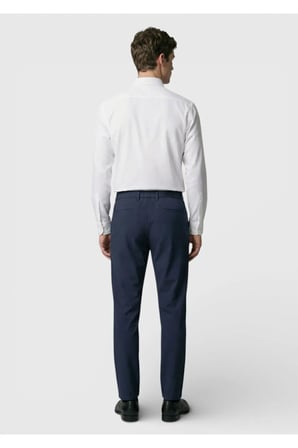 Lacivert Düz Örme Jogging Fit Casual Pantolon
