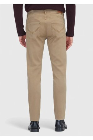 Vizon Düz Örme Slim Fit Casual Pamuk Karışımlı Pantolon