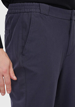 Antrasit Düz Dokuma Jogging Fit Casual Pamuk Karışımlı Pantolon