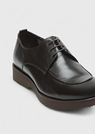 Kahverengi Deri Casual Ayakkabı