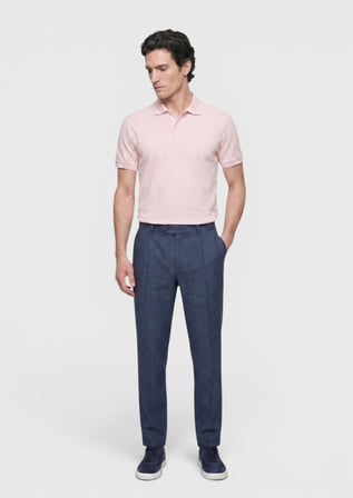 Pembe Düz %100 Pamuk T-Shirt