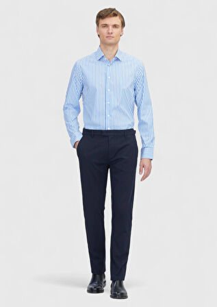 Mavi Regular Fit Dokuma Klasik Pamuk Karışımlı Gömlek