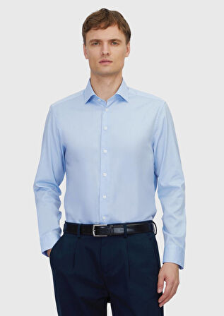 Mavi Regular Fit Dokuma Klasik %100 Pamuk Gömlek