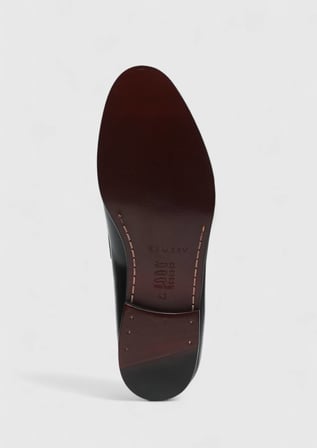 Siyah Deri Klasik Loafer
