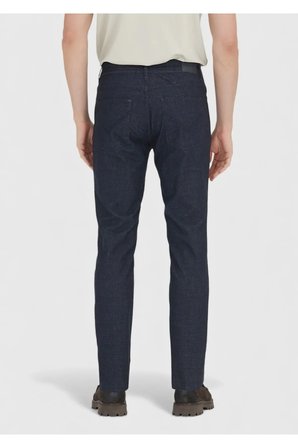 Lacivert Düz Dokuma Regular Fit Casual Pamuk Karışımlı Pantolon