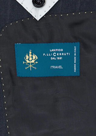 Antrasit Çizgili Regular Fit %100 Yün Takım Elbise