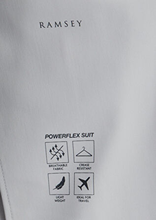 Açık Gri Düz Comfort Fit Örme Takım Elbise