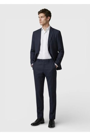 Antrasit Kareli Zeroweight Slim Fit %100 Yün Takım Elbise