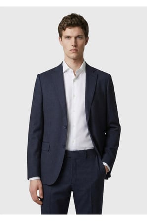 Antrasit Kareli Zeroweight Slim Fit %100 Yün Takım Elbise