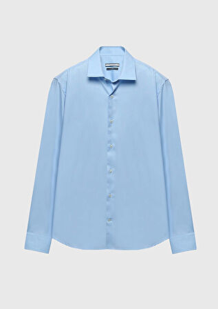 Mavi Regular Fit Dokuma Klasik %100 Pamuk Gömlek