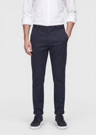 Lacivert Düz Dokuma Jogging Fit Casual Pantolon