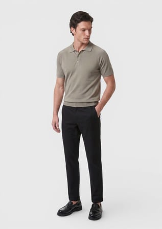Siyah Düz Dokuma Jogging Fit Casual Pantolon