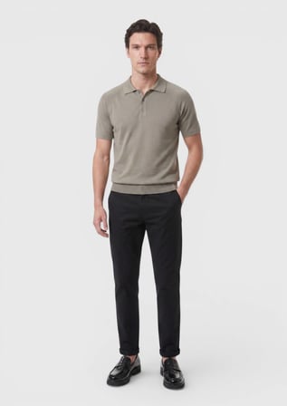 Siyah Düz Dokuma Jogging Fit Casual Pantolon