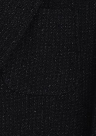 Lacivert Düz Shirt Shoulder Slim Fit Yün Karışımlı Örme Ceket