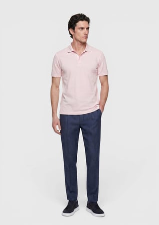 Pembe Düz %100 Pamuk T-Shirt